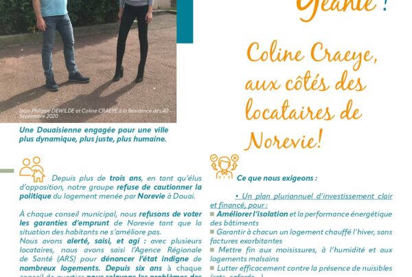 tract Norevie programme coline craeye et son équipe
